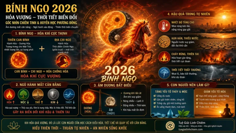 Trong chu kỳ vận hành của trời đất, mỗi năm không chỉ là một mốc thời gian, mà còn mang theo khí vận riêng biệt. Năm 2026 – năm Bính Ngọ, theo hệ thống Can Chi, được xem là một năm có hỏa khí cực thịnh.