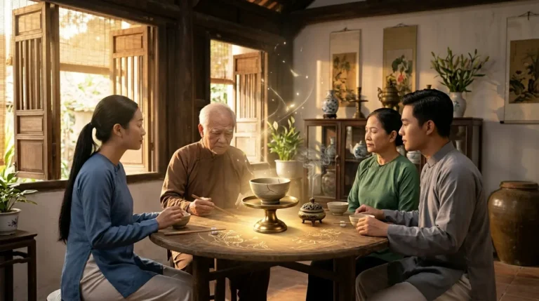 Tiếng gõ trên bàn tiệc: Thói của người say hay điềm báo sự nghèo khó?