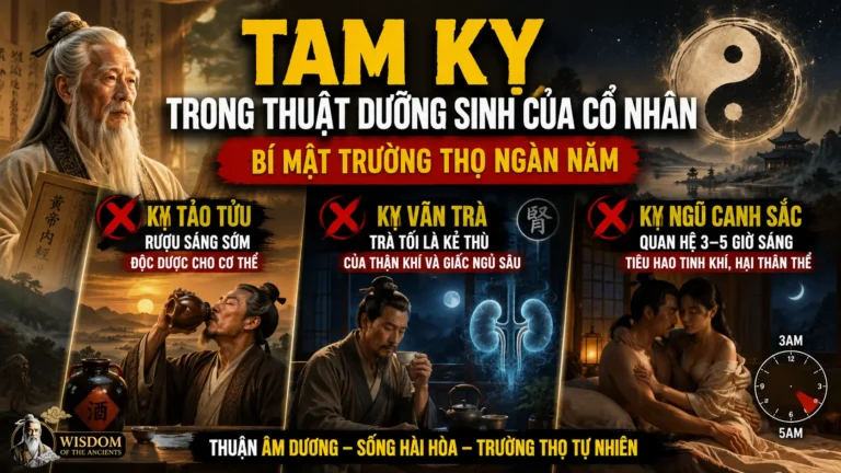 Tam kỵ trong thuật dưỡng sinh của cổ nhân — Bí mật trường thọ ngàn năm