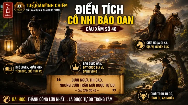 Giải xăm Quan Thánh số 46:Cô Nhi Báo Oan