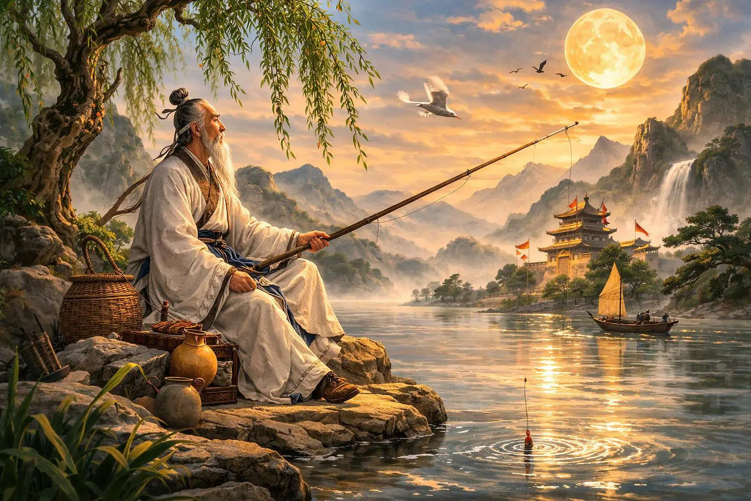 Xăm Quan Thánh Số 13: Khương Thái Công Điếu Ngư