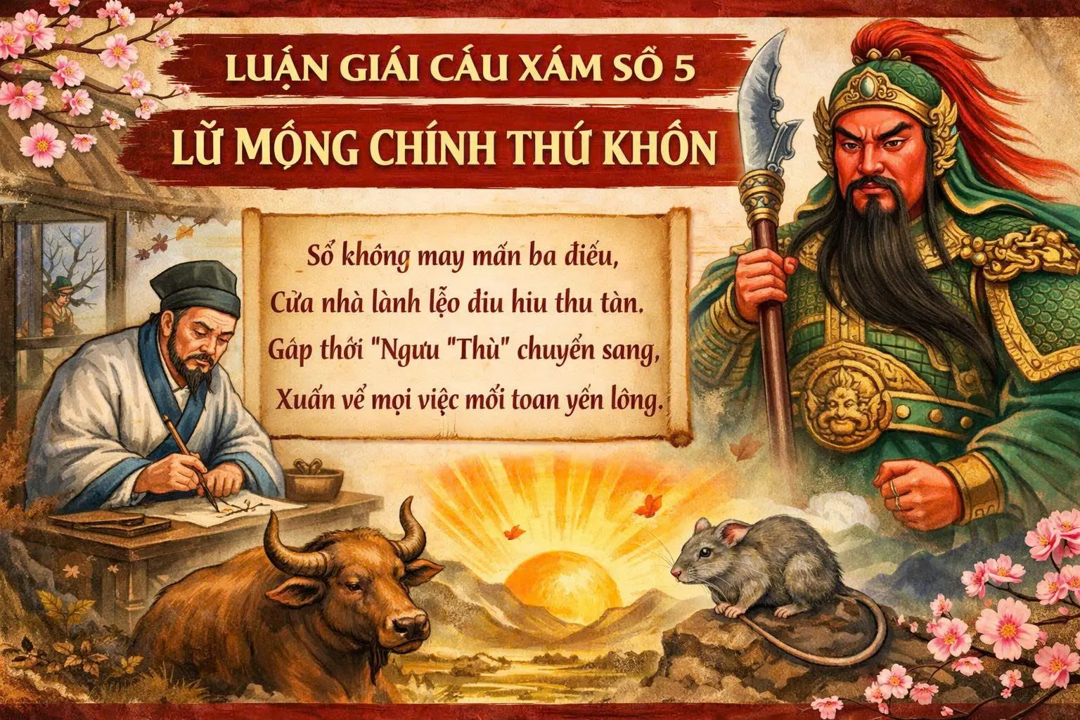 Xăm Quan Thánh Số 5 : Lữ Mông Chính Thủ Khốn